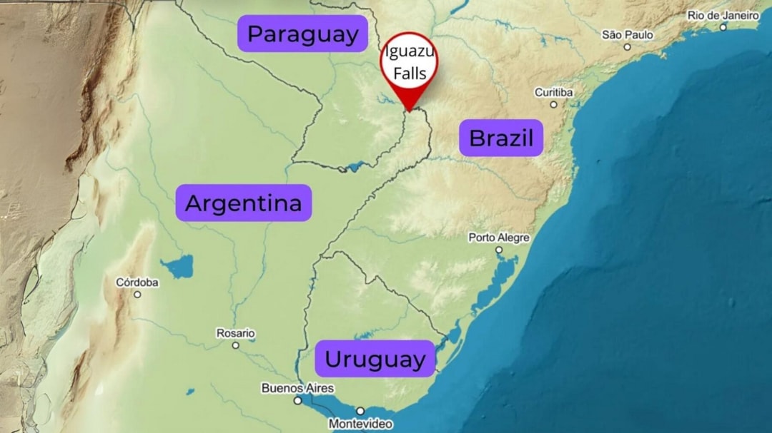 Vị trí thác Iguazu (1)