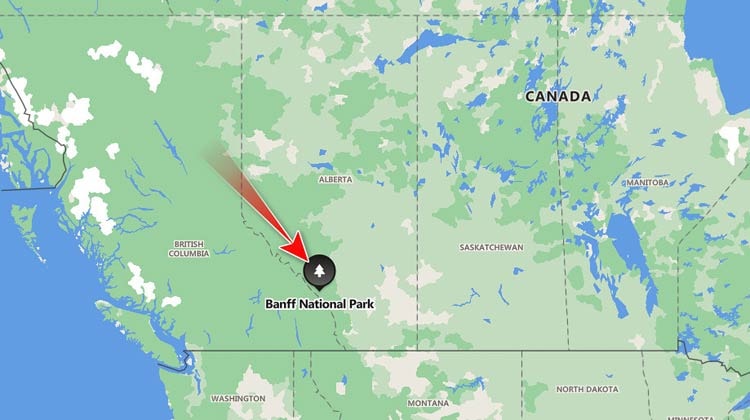 Vị trí của Banff National Park