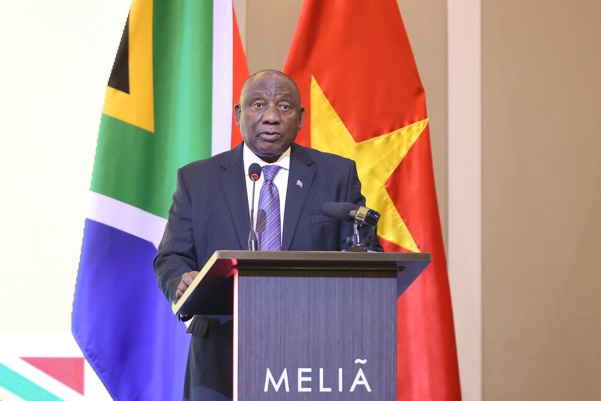 Thủ tướng Phạm Minh Chính và Tổng thống Nam Phi kêu gọi doanh nghiệp 2 nước đẩy mạnh kết nối, đầu tư- Ảnh 4. Thủ tướng Phạm Minh Chính và Tổng thống Nam Phi kêu gọi doanh nghiệp 2 nước đẩy mạnh kết nối, đầu tư- Ảnh 4.