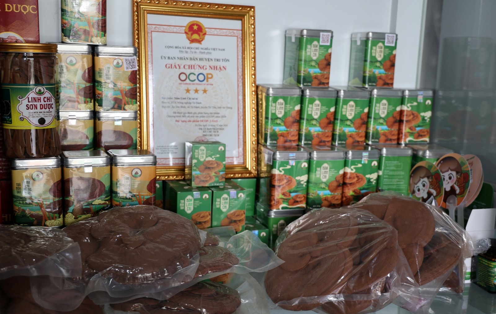 Sản phẩm nấm của thương hiệu Nương Farm