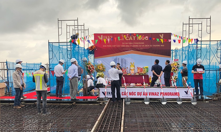 Một số dự án nổi bật của Vina2 có thể kể đến như Khu phức hợp Đê Đông – Quy Nhơn
