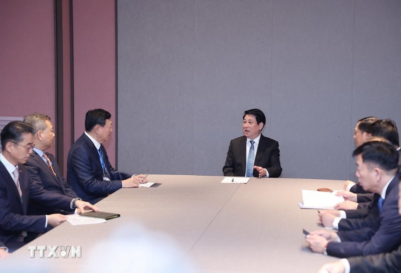 Tuần lễ cấp cao APEC 2025: Chủ tịch nước Lương Cường tiếp và làm việc với các Tập đoàn lớn- Ảnh 6.