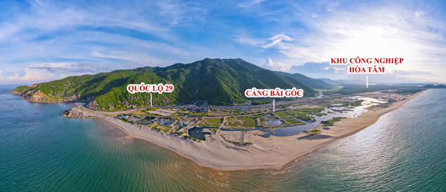 Vị trí Hòa Phát đầu tư xây dựng Cảng Bãi Gốc
