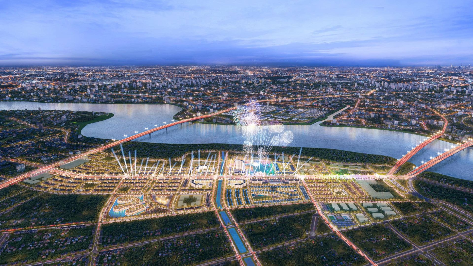 Dự án trải dài từ đầu cầu Hoàng Long đến đầu cầu Nguyệt Viên