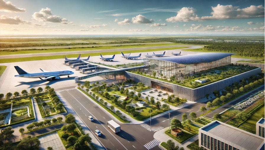 Sân bay Gia Bình minh họa