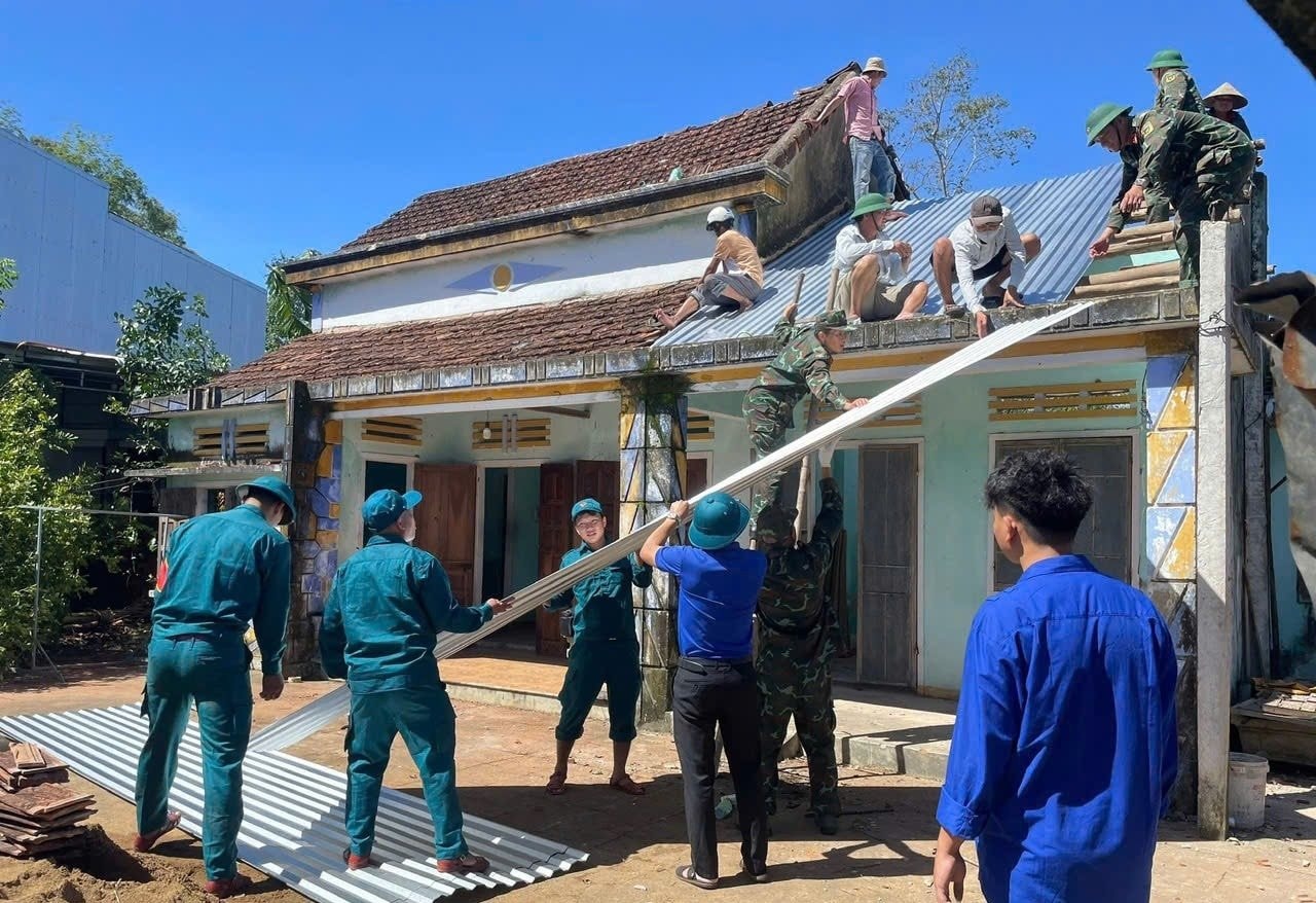 khắc phục hậu quả bão lũ