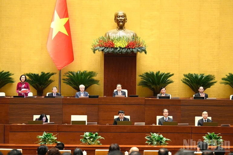 Quang cảnh phiên họp sáng 20/11. (Ảnh: DUY LINH) ndo_br_img-20251120-092607.jpg