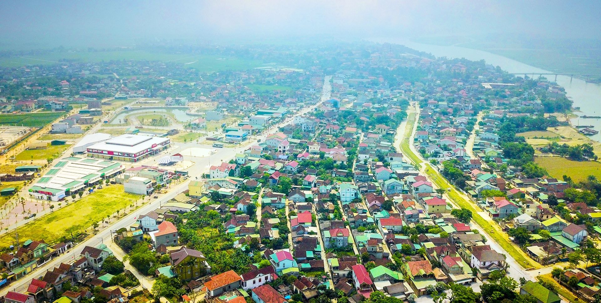 Xã Vạn An nằm ven bờ Bắc sông Lam
