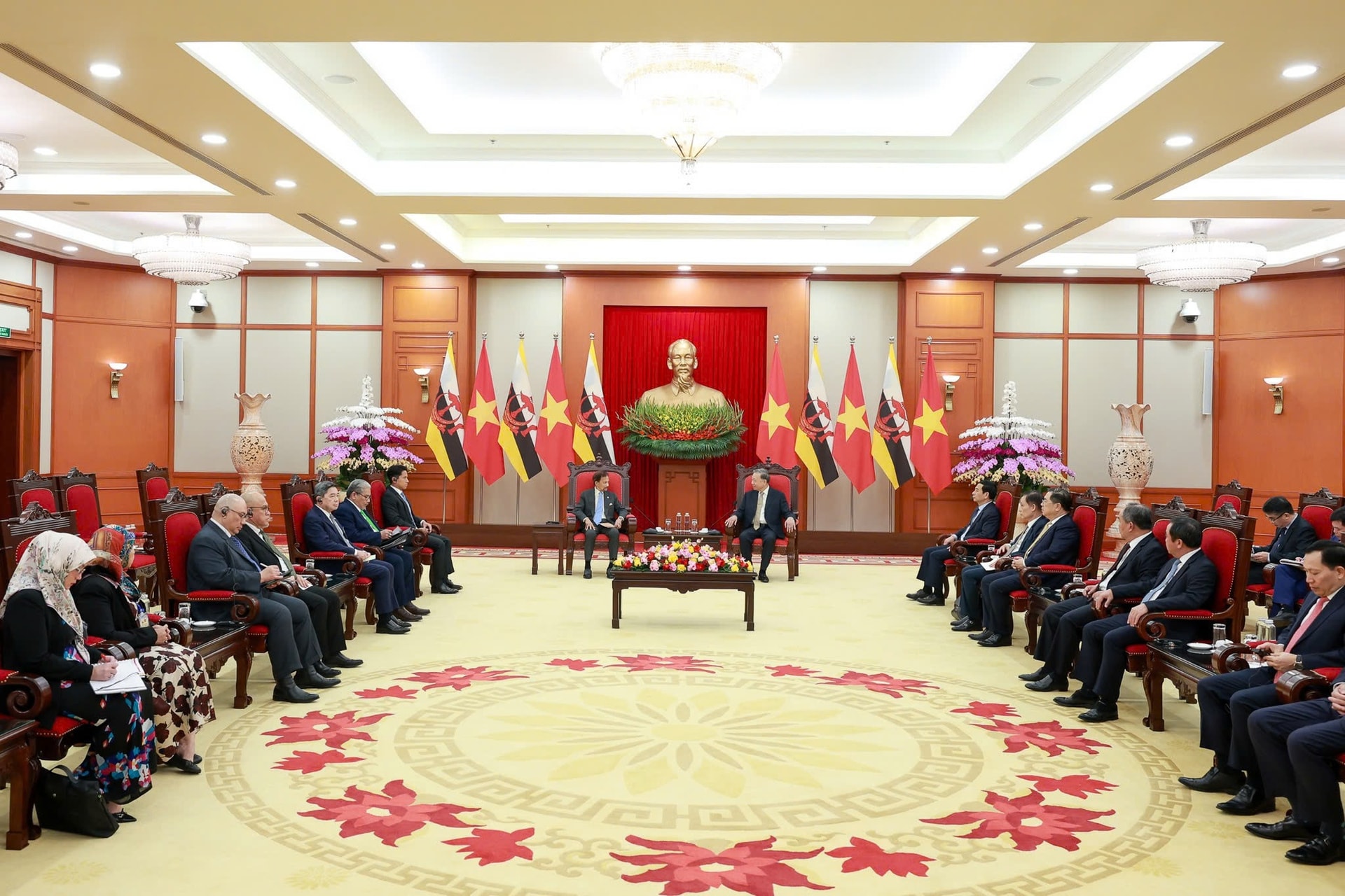 Tổng Bí thư Tô Lâm tiếp Quốc vương Brunei Darussalam Haji Hassanal Bolkiah- Ảnh 3.
