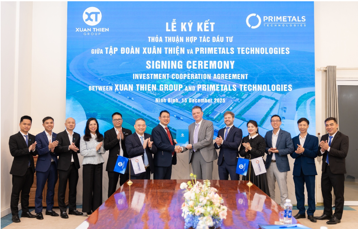 Lễ ký kết Thỏa thuận hợp tác đầu tư giữa Xuân Thiện Group và Primetals Technologies