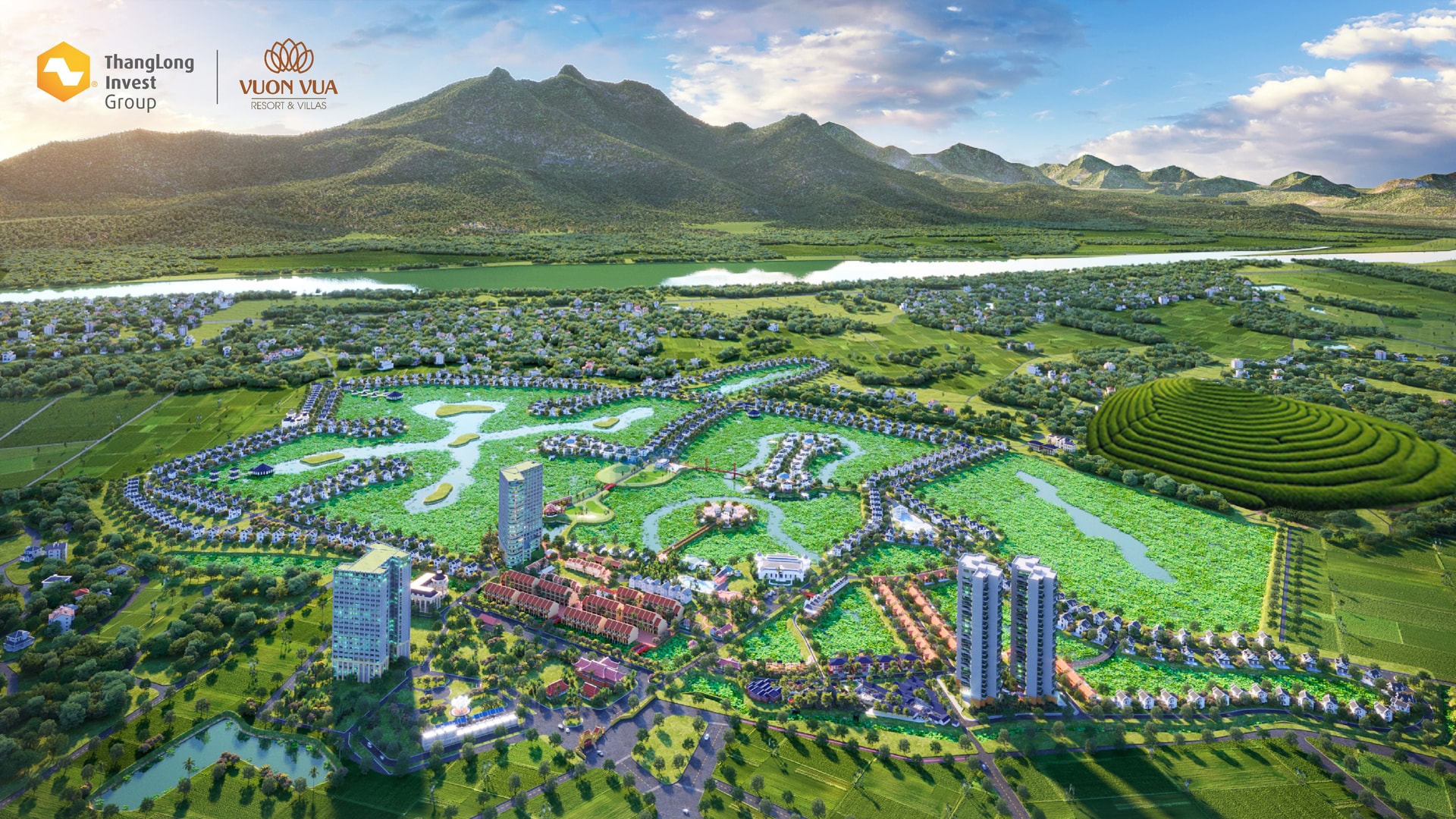 Vườn Vua Resort & Villas thuộc xã Tu Vũ- tỉnh Phú Thọ