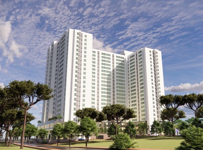 Phối cảnh Dự án khu phức hợp nhà ở cao tầng và Thương mại Phù Đổng