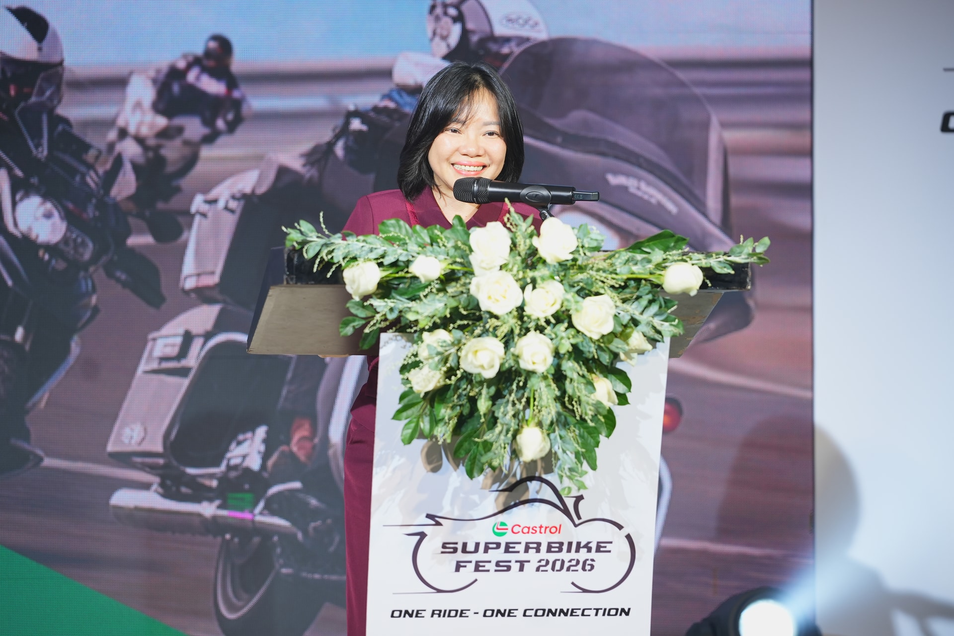 Bà Thái Thị Lệ Hằng - Giám đốc Báo và Phát thanh, Truyền hình Khánh Hòa 