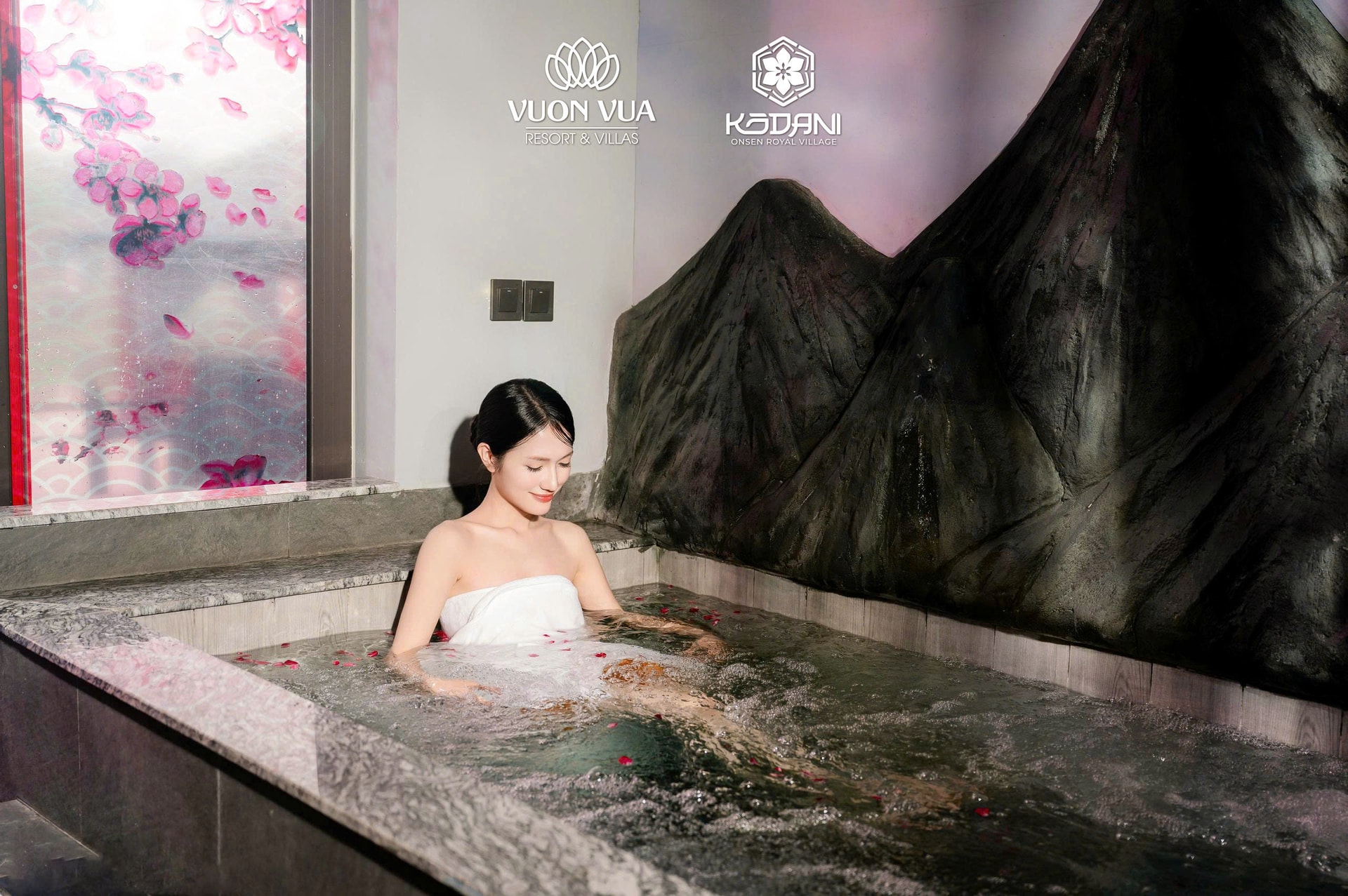 Tại Kodani, trải nghiệm onsen được đưa trực tiếp vào từng biệt thự