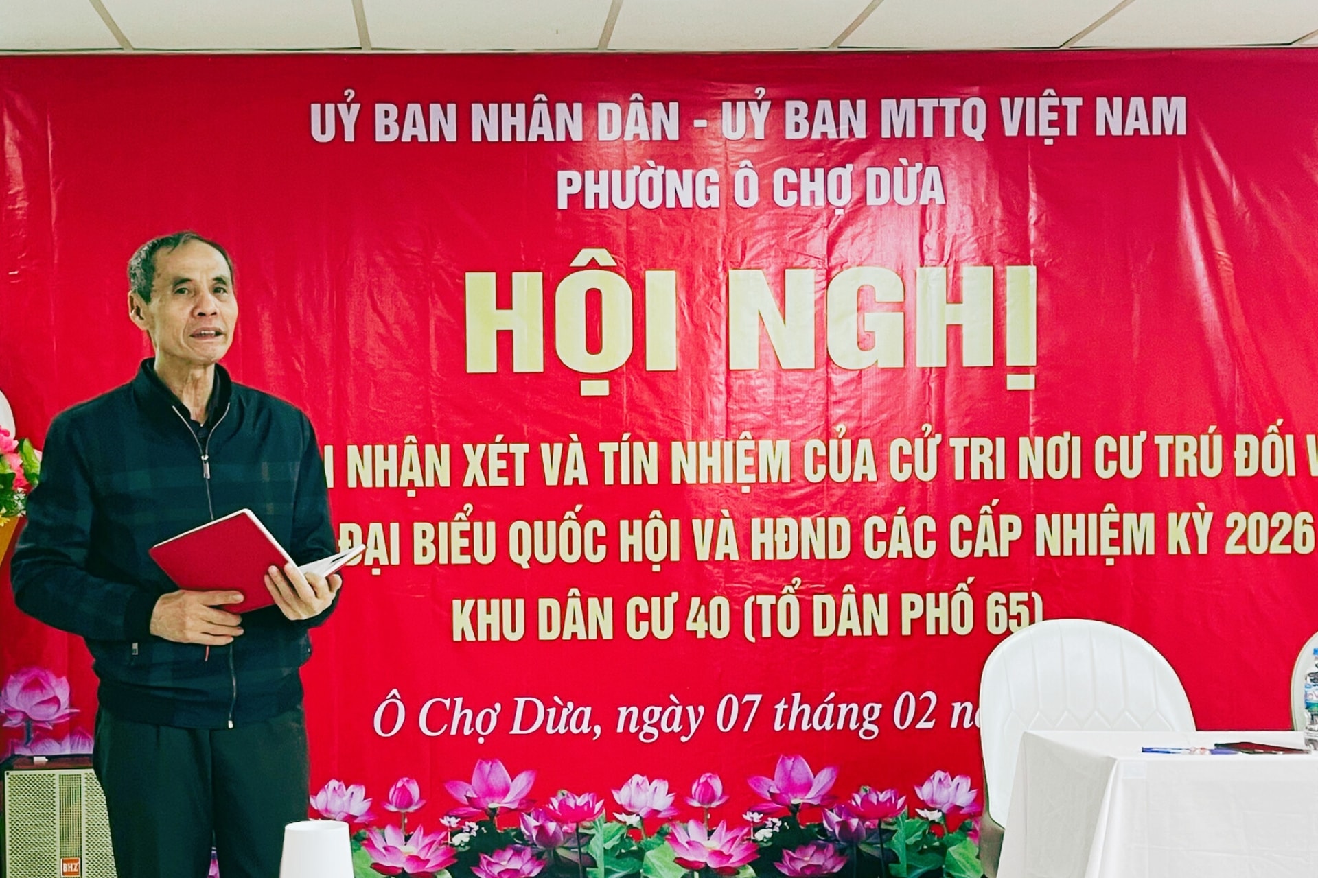 lấy ý kiến cử tri nơi cư trú