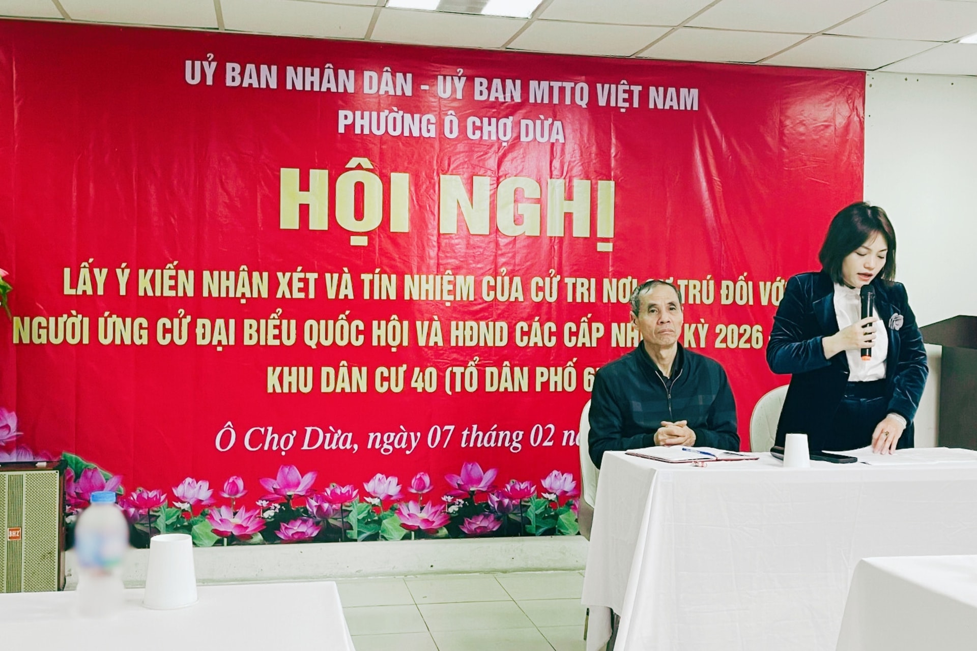 lấy ý kiến cử tri ô chợ dừa