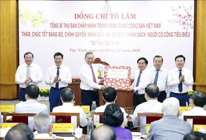 Tổng Bí thư Tô Lâm chúc Tết Đảng bộ, chính quyền, nhân dân Tây Ninh- Ảnh 3. Tổng Bí thư Tô Lâm chúc Tết Đảng bộ, chính quyền, nhân dân Tây Ninh- Ảnh 3.