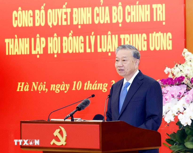 Tổng Bí thư Tô Lâm chủ trì Hội nghị công bố thành lập Hội đồng Lý luận Trung ương nhiệm kỳ 2026-2031- Ảnh 1.