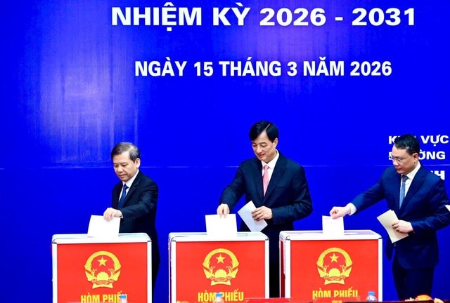 Cử tri Thủ đô phấn khởi tham gia ngày hội bầu cử của toàn dân- Ảnh 5.