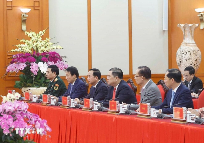 Tổng Bí thư tiếp các Bộ trưởng Trung Quốc nhân dịp Đối thoại chiến lược 3+3- Ảnh 2.