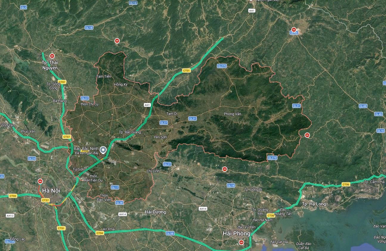 Bản đồ tỉnh Bắc Ninh