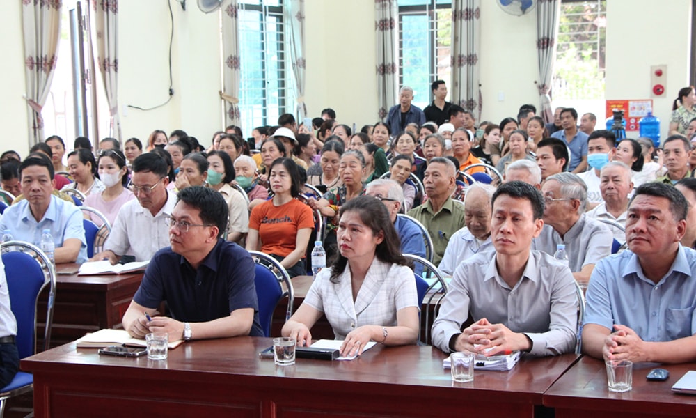 Quang cảnh hội nghị tại thôn Ngô thôn