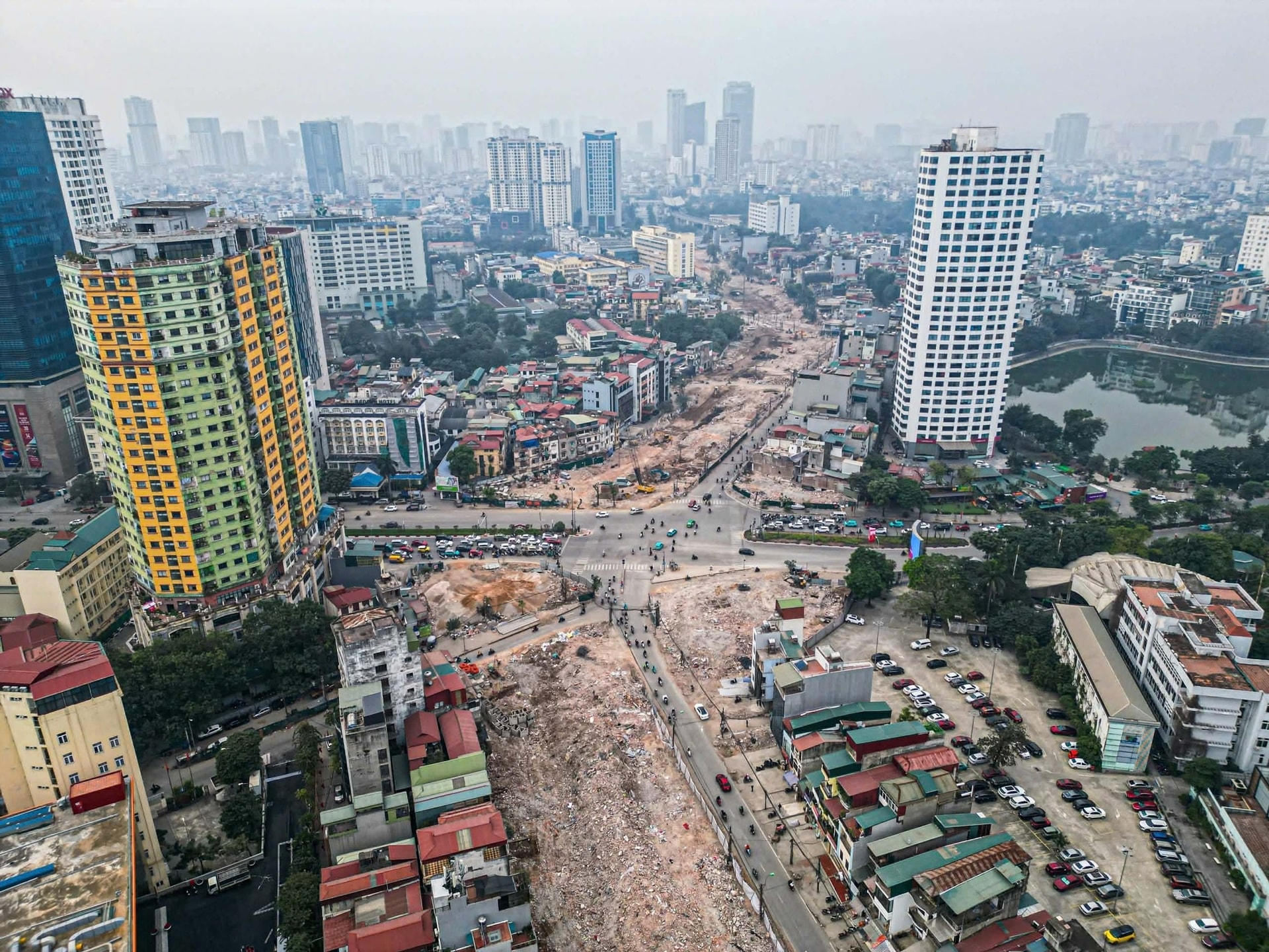 Nút giao Vành đai 1 - Hà Nội tại Nguyễn Chí Thanh