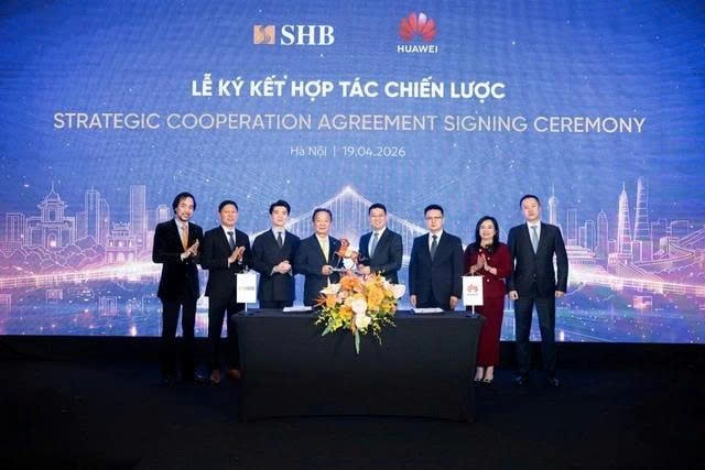 SHB ký kết hợp tác cùng Huawei