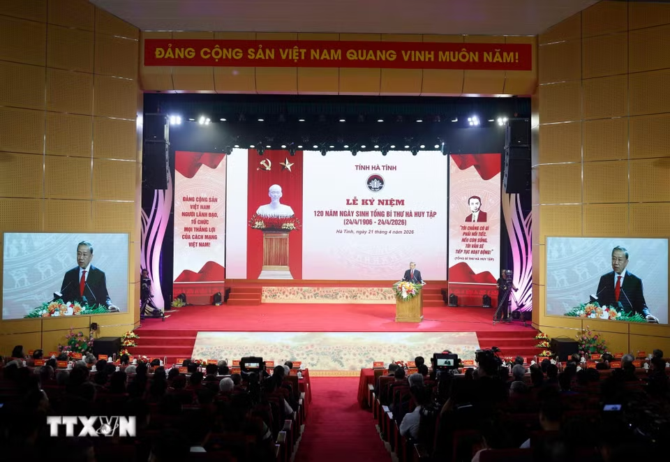 Tổng Bí thư, Chủ tịch nước Tô Lâm dự Lễ kỷ niệm 120 năm Ngày sinh Tổng Bí thư Hà Huy Tập- Ảnh 5.