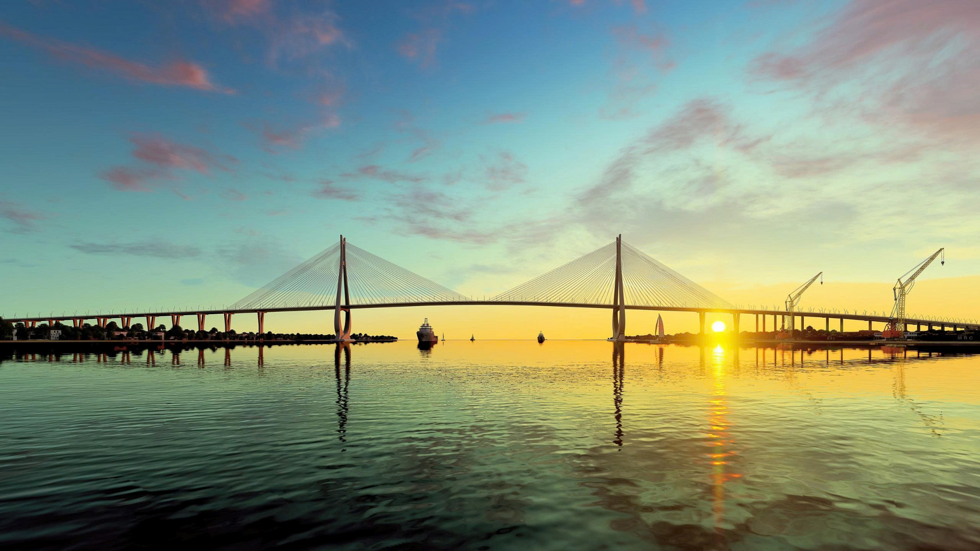 Phối cảnh cầu dây văng Cát Lái