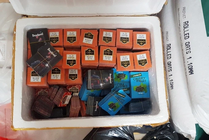 tang vật công an thu giữ được từ vụ án
