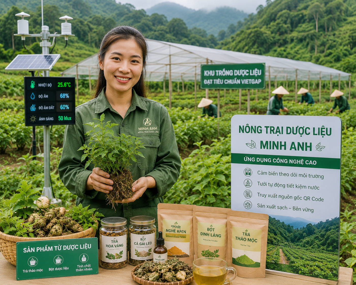 Khởi nghiệp mô hình nông trại dược liệu