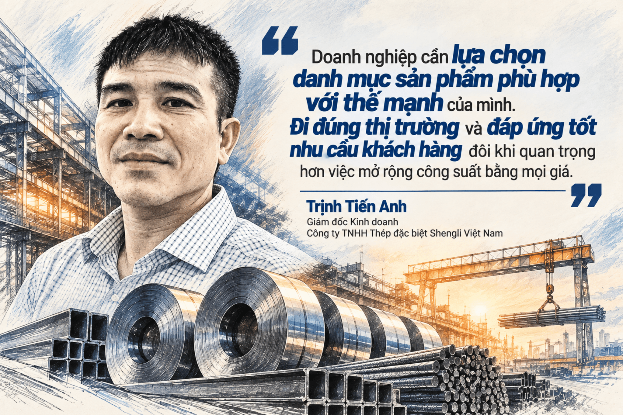 Vậy những thay đổi của thị trường đã tác động thế nào đến hoạt động kinh doanh của Shengli Việt Nam? Công ty đang điều chỉnh sản phẩm, thị trường mục tiêu và cách tiếp cận khách hàng ra sao, thưa ông?