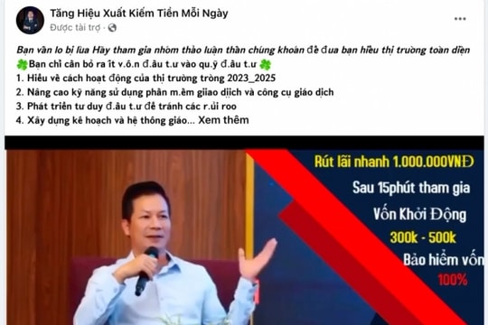 Cảnh báo chiêu trò giả mạo các “Shark” để kêu gọi đầu tư thu lời nhanh