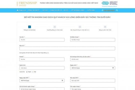 Hỏi đáp về việc mở tài khoản giao dịch tại MXV