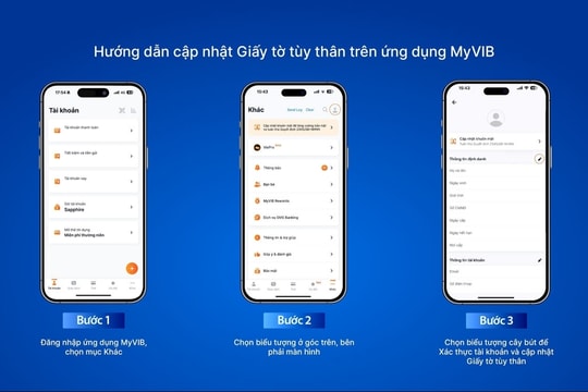 Để không bị gián đoạn giao dịch, VIB khuyến cáo khách hàng cập nhật thông tin