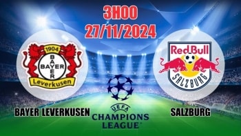 Nhận định C1 Bayer Leverkusen vs Salzburg (3h00, 27/11) châu Âu: Thắng nhẹ nhàng cho Bayer