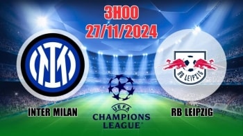 Nhận định C1 Inter Milan vs RB Leipzig (3h00, 27/11) châu Âu vòng bảng: Trận đấu đôi công, Inter nhỉnh hơn