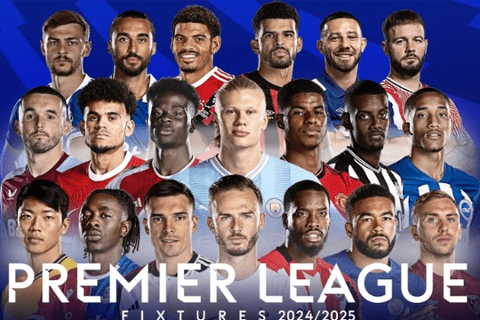 Lịch thi đấu Ngoại hạng Anh vòng 13 mùa giải 2024/2025: Liverpool vs Manchester City; Manchester United vs Everton