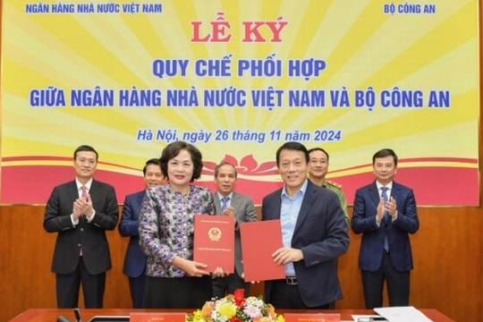 NHNN và Bộ Công an phối hợp bảo đảm an ninh tài chính trong kỷ nguyên số