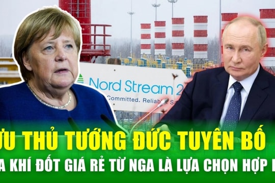 Cựu Thủ tướng Merkel: Quan hệ khí đốt Nga - Đức từng là đôi bên cùng có lợi