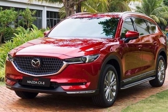 Mazda CX-8 2024 tháng 12/2024: SUV 7 chỗ cao cấp của Nhật Bản giá từ 969 triệu đồng