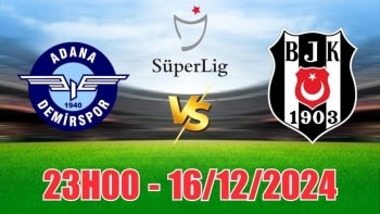 Soi tỷ lệ, nhận định Adana Demirspor vs Besiktas (23h00, 16/12) VĐQG Thổ Nhĩ Kỳ: Khách thắng giòn giã