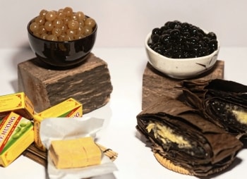 Topping trà sữa "có một không hai": Trân châu bánh gai, bánh đậu xanh Hải Dương