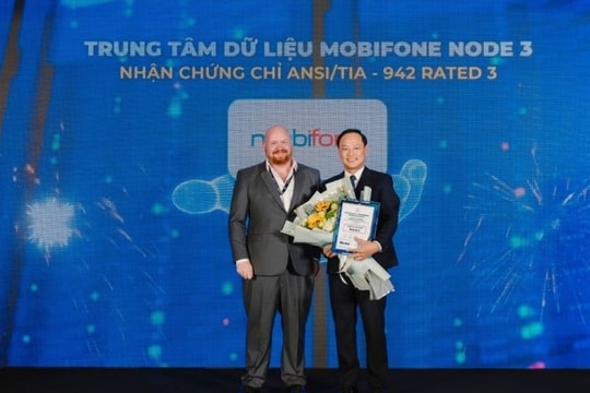 Trung tâm dữ liệu MobiFone Node 3 vinh dự nhận chứng chỉ ANSI/TIA-942 Rated 3