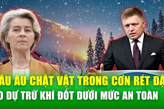 Châu Âu “điêu đứng” vì rét đậm khi mất dòng chảy khí đốt từ Nga