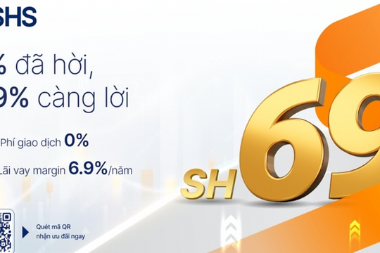 Chứng khoán SHS ra mắt gói ưu đãi SH69: Miễn phí giao dịch, margin 6,9%/năm