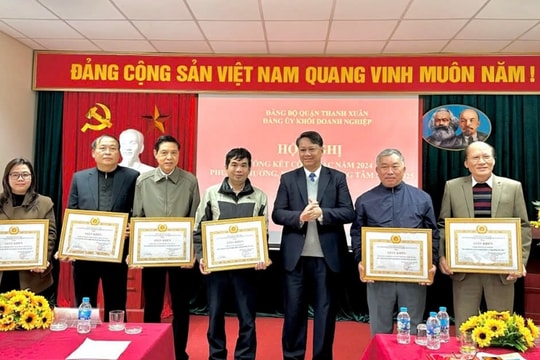 Đảng bộ Khối Doanh nghiệp quận Thanh Xuân tổng kết công tác năm 2024, triển khai nhiệm vụ trọng tâm năm 2025