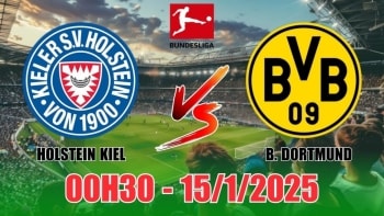 Nhận định Holstein Kiel vs Borussia Dortmund (00h30, 15/1) bóng đá Bundesliga: Cửa dưới “ghi điểm”