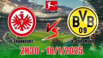 Nhận định Eintracht Frankfurt vs Borussia Dortmund (2h30, 18/1) bóng đá Bundesliga: Bùng nổ bàn thắng